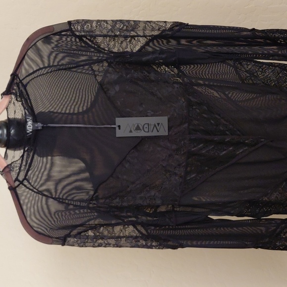 DOLLSKILL WIDOW 1X TRAGIC RITUAL LONG SLEEVE SHEER MESH BLACK - Picture 3 of 7